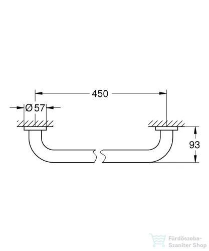 Grohe Essentials 50,7 cm-es kapaszkodó,króm 40793001
