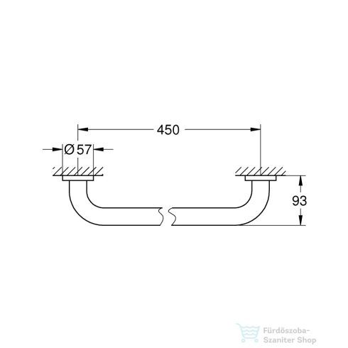 Grohe Essentials 50,7 cm-es kapaszkodó,Supersteel 40793DC1
