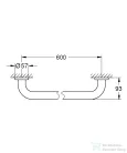 Grohe Essentials 65,7 cm-es kapaszkodó,króm 40794001
