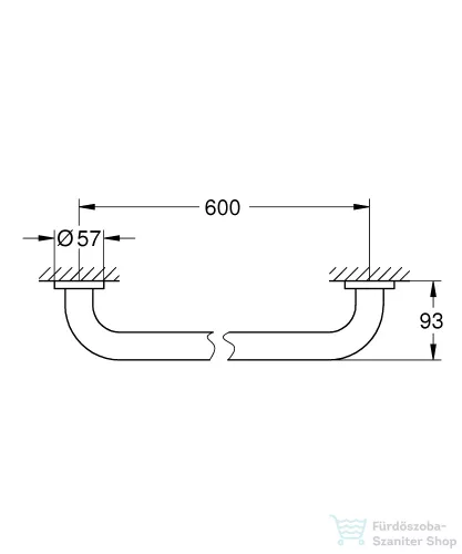 Grohe Essentials 65,7 cm-es kapaszkodó,króm 40794001