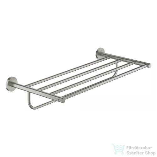 Grohe ESSENTIALS 60,4x27x11,1 cm-es törölközőtartó polc,Supersteel 40800DC1