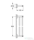 Grohe ESSENTIALS 65,4 cm-es dupla törölközőtartó,Warm Sunset 40802DA1
