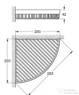 Grohe Selection Cube fali szappantartó kosár,króm 40809000