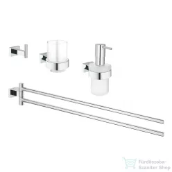   Grohe ESSENTIALS CUBE FÜRDŐSZOBAI KIEGÉSZÍTŐK SZETT 4 AZ 1-BEN 40847001