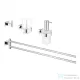 Grohe ESSENTIALS CUBE FÜRDŐSZOBAI KIEGÉSZÍTŐK SZETT 4 AZ 1-BEN 40847001