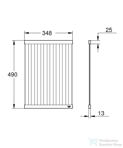 Grohe 49x34,8 cm-es rozsdamentes csepegtető,Brushed Warm Sunset 40854DL0