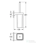 Grohe SELECTION CUBE fali wc kefe,40857000