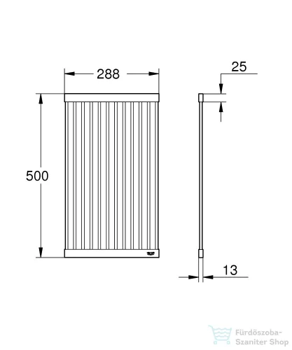 Grohe 50x28,8 cm-es edényszárító 40858SD0