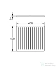 Grohe 45x40 cm-es szilikon csepegtető,fekete 40871K00