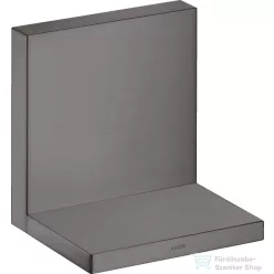   Hansgrohe Axor ShowerSolutions 120/120 polc alaptest nélkül, szálcsiszolt fekete króm 40872340