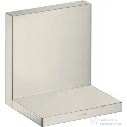   Hansgrohe Axor ShowerSolutions 120/120 polc alaptest nélkül, rozsdamentes acél hatású 40872800