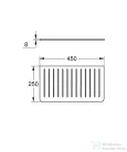 Grohe 45x25 cm-es szilikon csepegtető,fekete 40872K00