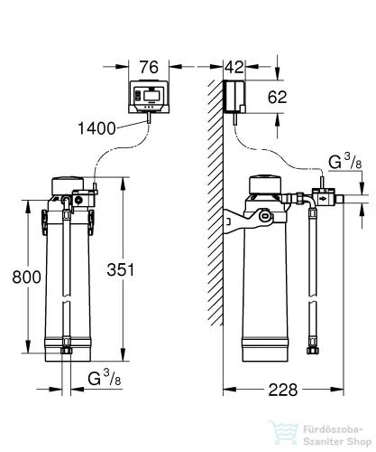 Grohe BLUE magnézium+cink szűrő kezdőkészlet,40875000
