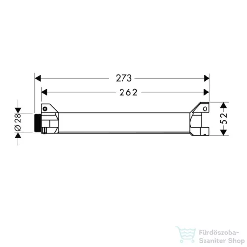 Hansgrohe Axor Starck ShowerCollection Alaptest hosszú polchoz 40878180