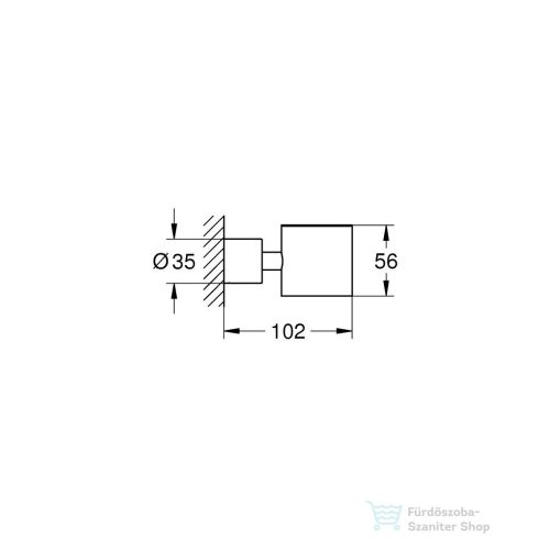 Grohe ATRIO tartókonzol kiegészítőkhöz,Brushed Hard Graphite 40884AL0