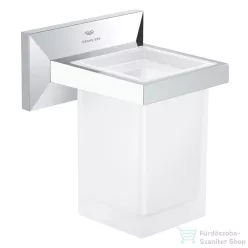   Grohe ALLURE BRILLANT fali pohártartó üveg pohárral,króm 40893000