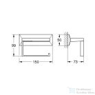 Grohe Allure Brillant fali wc papír tartó,króm 40898000