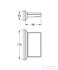 Grohe ALLURE BRILLANT fali szappantartó polc,króm 40907000