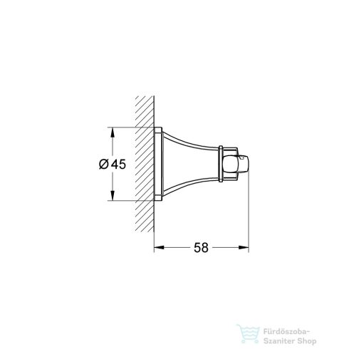 Grohe GRANDERA akasztó,króm/arany 40930IG0