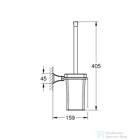 Grohe GRANDERA fali wc kefe tartó,króm/arany 40946IG0