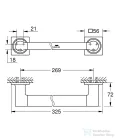 Grohe Allure kapaszkodó, szálcsiszolt cool sunrise 40955GN1