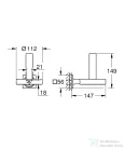 Grohe Allure tartalék toalettpapír-tartó, grafit 40956A01