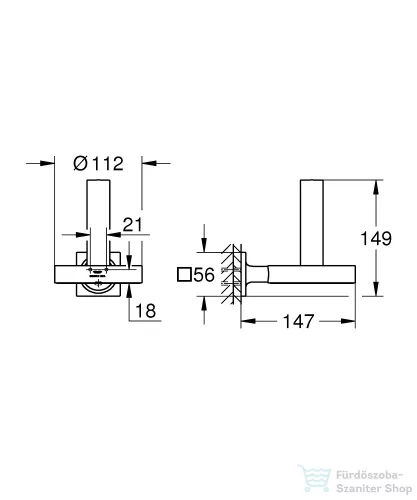 Grohe Allure tartalék toalettpapír-tartó, grafit 40956A01