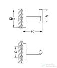 Grohe QuickFix START Cube akasztó,króm 40961000