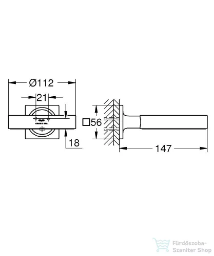 Grohe ALLURE tartókonzol, Brushed Cool Sunrise 40963GN1