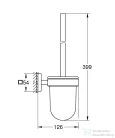 Grohe START CUBE fali wc kefe tartó,króm 40977000