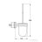 Grohe START CUBE fali wc kefe tartó,króm 40977000