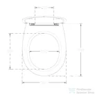 Sapho ISVEA KAIRO SLIM WC-ülőke, Soft Close, Easy Take (40D10200I)