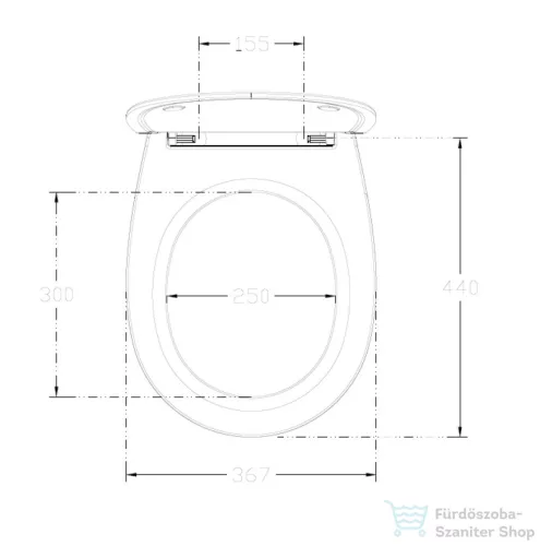 Sapho ISVEA KAIRO SLIM WC-ülőke, Soft Close, Easy Take (40D10200I)