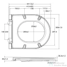 Sapho ISVEA SISTEMA A WC-ülőke, SLIM, Soft Close, Easy Take (40KF0200I)