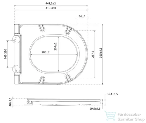 Sapho ISVEA INFINITY SLIM Soft Close WC-ülőke, Easy Take, matt fehér (40KF0201I)