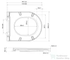Sapho ISVEA INFINITY SLIM Soft Close WC-ülőke, Easy Take, antracit (40KF0522I)
