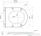 Sapho ISVEA INFINITY SLIM WC-ülőke, soft close, mentol (40KF0542I-S)