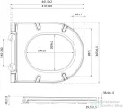 Sapho ISVEA INFINITY SLIM WC-ülőke, soft close, benzin zöld (40KF0545I-S)