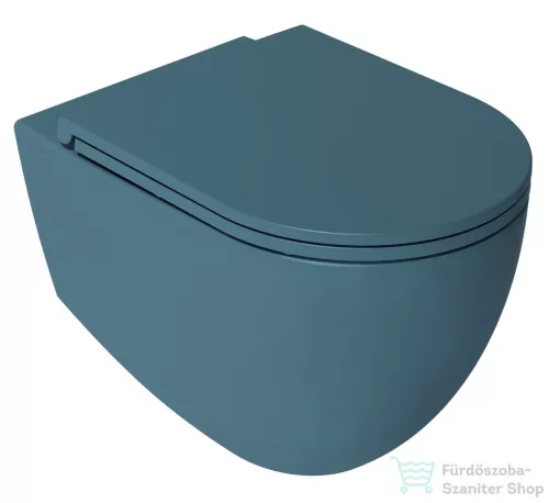 Sapho ISVEA INFINITY SLIM WC-ülőke, soft close, benzin zöld (40KF0545I-S)