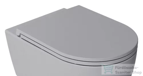 Sapho ISVEA INFINITY SLIM Soft Close WC-ülőke, Easy Take, szürke kő (40KF0547I)