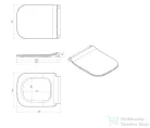 Sapho VEA SLIM WC-ülőke,Soft Close, Easy take (40Z10200I)