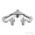 Grohe EGGEMANN WAS® tömlővéges duplaszelep 1/2",króm 41020000