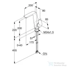 Kludi AMEO egykaros mosdó csaptelep, leeresztő nélkül, króm 410240575
