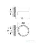 Grohe SELECTION tartókonzol,Brushed Hard Graphite 41027AL0