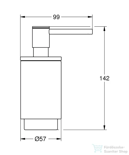 Grohe SELECTION fali szappanadagoló tartó konzol nélkül,Brushed Hard Graphite 41028AL0