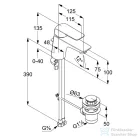 Kludi AMEO egykaros mosdó csaptelep, automata leeresztővel, króm 410290575
