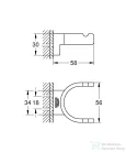 Grohe SELECTION dupla akasztó/fürdőköpeny tartó,króm 41049000