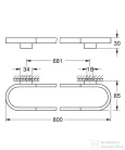 Grohe SELECTION 80 cm-es törölközőtartó,Warm Sunset 41058DA0