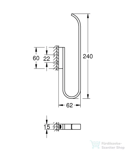 Grohe SELECTION pót wc papír tartó 2 tekercshez,Brushed Cool Sunrise 41067GN0