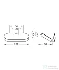 Grohe SELECTION fali wc papír tartó,Hard Graphite 41069A00